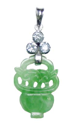 Jade Basket Pendant