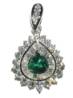 Emerald Diamond Pendant