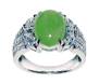 Jadeite Diamond Ring