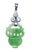 Jadeite basket pendant